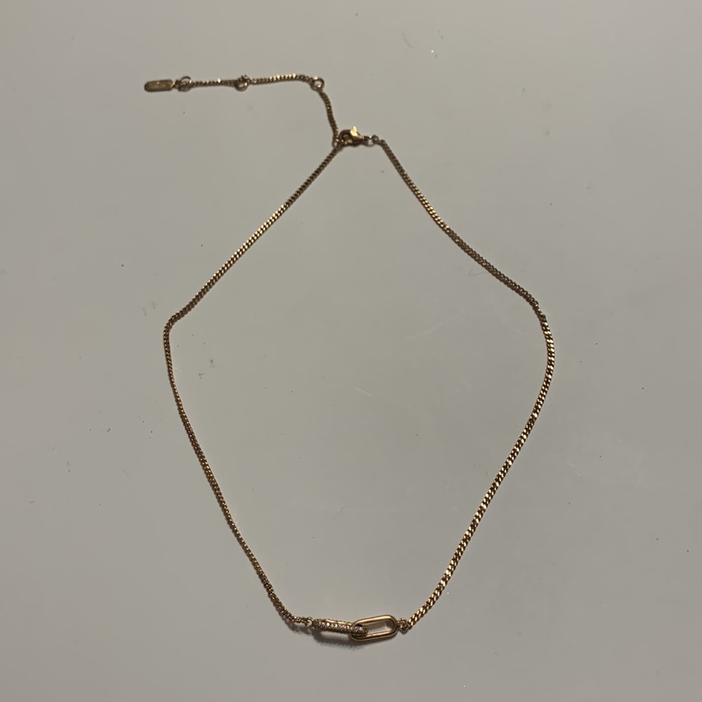 Rose gold necklace with infinity link from Stella & Dot